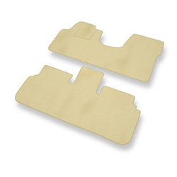 Tapis de Sol Velours adapté pour Peugeot 806 I Monospace (1994-2000) - Premium tapis de voiture - beige