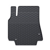 Tapis de sol en caoutchouc adapté pour Citroen Berlingo II Van (2008-2018) - tapis de voiture - noir - 3 pcs.