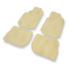 Tapis de Sol Velours adapté pour Audi A6 I C4 Avant, Berline (1994-1997) - Premium tapis de voiture - beige