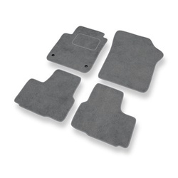 Tapis de Sol Velours adapté pour Volkswagen up! I Hayon (2011-2022) - Premium tapis de voiture - gris