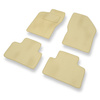 Tapis de Sol Velours adapté pour Alfa Romeo 147 (2000-2010) - Premium tapis de voiture - beige