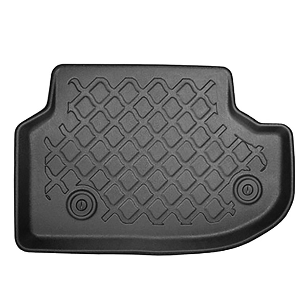 Tapis de sol en TPE adapté pour BMW 5 F11 Touring (2013-04.2017) - X-drive; distance entre les rails du siège avant (partie arrière) 365 mm - tapis de voiture - noir