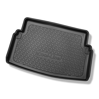 Tapis de coffre adapté pour Volkswagen Caddy IV Maxi Van (10.2007-10.2020) - bac de coffre - protection de coffre voiture - Trendline, Comfortline, Highline; 7 places; derriere 3e rangée de sieges