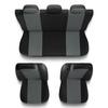 Housses de siège adaptées pour Peugeot 205, 206, 207, 208 (1983-2019) - housse siege voiture universelles - couverture siege - X.R-G2