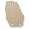 Tapis de sol en caoutchouc adapté pour Volvo XC60 I (2008-2017) - tapis de voiture - beige