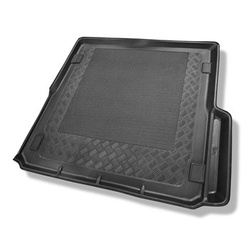 Tapis de coffre adapté pour Mercedes-Benz Classe E W211 Break (2003-10.2009) - bac de coffre - protection de coffre voiture - avec navigation et variobox (sans cavité gauche ; plus court de 15 cm par rapport au modèle standard)