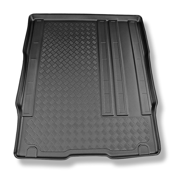 Tapis de coffre adapté pour Fiat Scudo III Van (12.2021-....) - bac de coffre - protection de coffre voiture - version pour le transport de passagers (break / tour); derriere 2e rangée de sieges; empattement long; aussi pour la version électrique