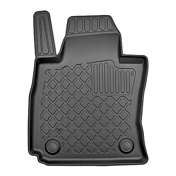 Tapis de sol en TPE adapté pour Ssangyong Tivoli Grand Crossover (06.2021-....) - tapis de voiture - noir