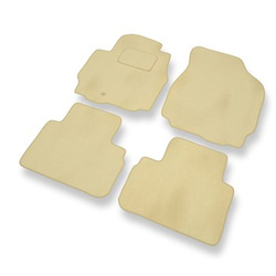 Tapis de Sol Velours adapté pour Mazda Tribute II SUV (2003-2007) - Premium tapis de voiture - beige