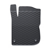 Tapis de sol en caoutchouc adapté pour Peugeot 208 Hayon (2012-2018) - tapis de voiture - noir - 4 pcs.