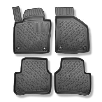 Tapis de sol en TPE adapté pour Volkswagen Passat B6, B7 Berline (12.2015-10.2022) - tapis de voiture - noir