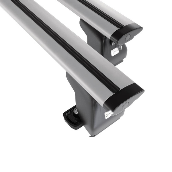 Barres de toit en aluminium adapté pour Renault Captur I SUV (2013-2019) - Porte-Bagages de Voiture argent - toit normal