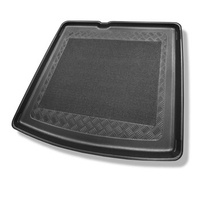 Tapis de coffre adapté pour Skoda Fabia III NJ Break (01.2015-....) - bac de coffre - protection de coffre voiture - coffre inférieur (sans plancher multi-fonctions)