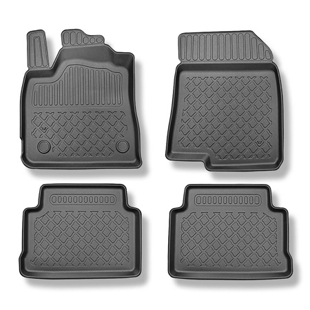 Tapis de sol en TPE adapté pour Dacia Jogger Break (03.2022-....) - tapis de voiture - noir