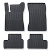 Tapis de sol en caoutchouc adapté pour Mercedes-Benz CLA C118 Coupé (2019-....) - tapis de voiture - noir - 4 pcs.