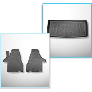 Kit tapis de coffre et tapis de voiture TPE pour: Volkswagen Multivan T6, T6.1 V