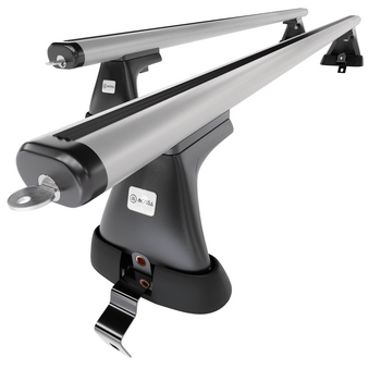 Barres de toit en aluminium adapté pour Volvo V50 Break (2004-2012) - Porte-Baga