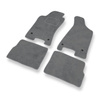 Tapis de Sol Velours adapté pour Audi 80 IV B4 Avant, Coupé, Cabriolet, Berline (1991-1996) - Premium tapis de voiture - gris