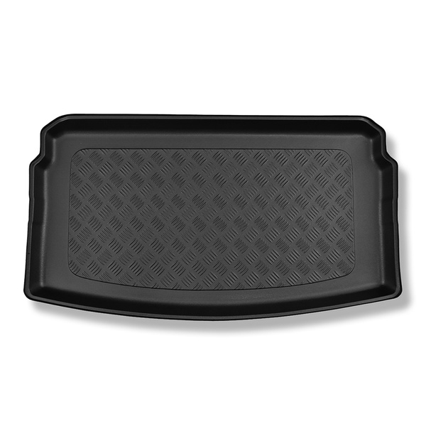 Tapis de coffre adapté pour Volkswagen Polo VI 2G AW Hayon (10.2017-....) - bac de coffre - protection de coffre voiture - coffre inférieur; plancher amovible en la position la plus basse