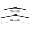 Balais d'essuie-glace de pare-brise adaptés pour Hyundai i10 Hayon (10.2007-2020) - balais plat