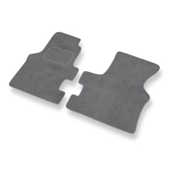 Tapis de Sol Velours adapté pour Volkswagen Transporter T4 (Boîte de vitesse manuelle) (1990-2003) - Premium tapis de voiture - gris