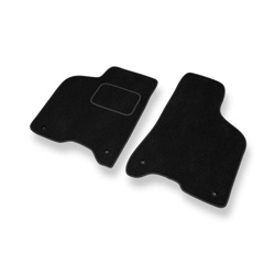 Tapis de Sol Velours adapté pour Volkswagen Lupo I Hayon (1998-2005) - Premium tapis de voiture - noir