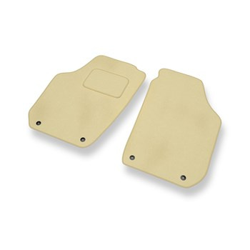 Tapis de Sol Velours adapté pour Skoda Fabia II (2007-2014) - Premium tapis de voiture - beige