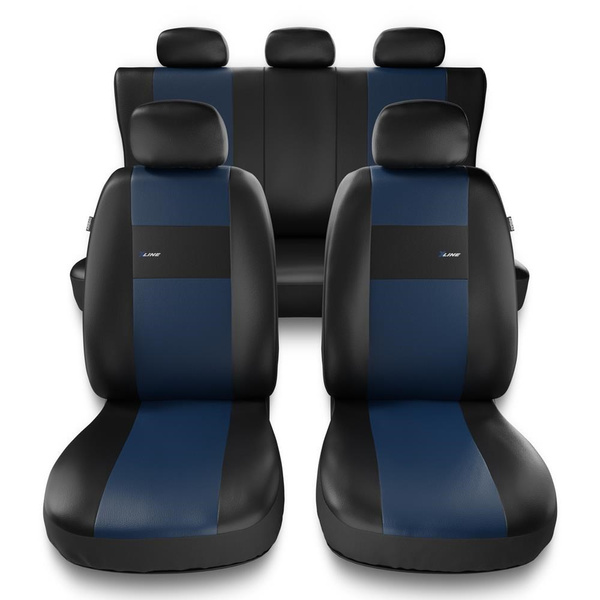 Housses de siège adaptées pour Audi A4 B5, B6, B7, B8, B9 (1995-2024) - housse siege voiture universelles - couverture siege - XL-BL