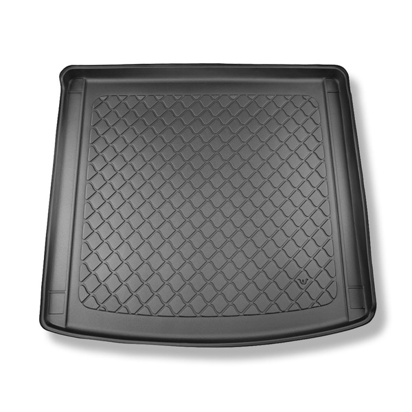 Tapis de coffre adapté pour Porsche Cayenne III E-Hybrid; E-Hybrid Coupe SUV, Coupé (05.2018-....) - bac de coffre - protection de coffre voiture - aussi pour les modèles avec des rails de fixation