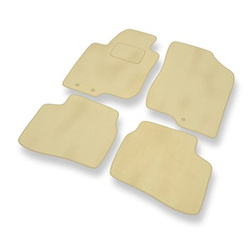 Tapis de Sol Velours adapté pour Hyundai i30 I CW, Hayon (2007-2011) - Premium tapis de voiture - beige