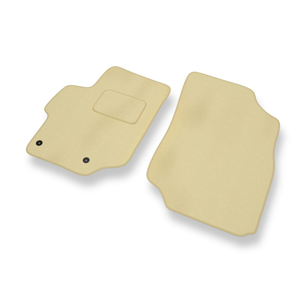 Tapis de Sol Velours adapté pour Citroen C-Elysee II Berline (2012-2021) - Premium tapis de voiture - beige