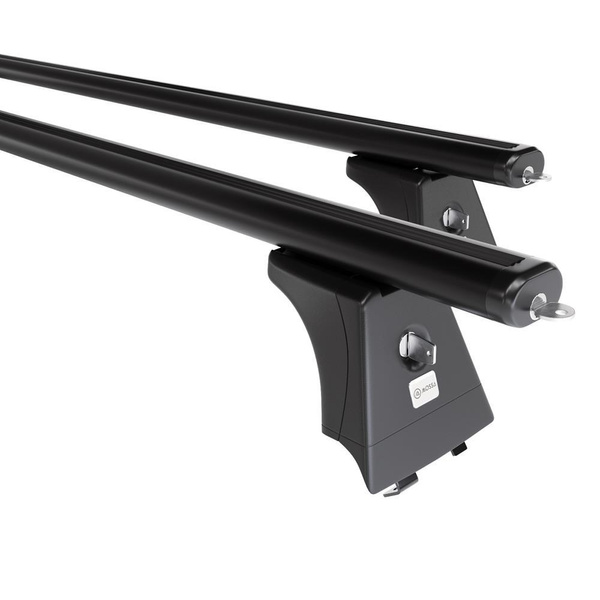 Barres de toit en aluminium adapté pour Hyundai i30 II SW (2012-2017) - Porte-Bagages de Voiture noir - rails intégrés