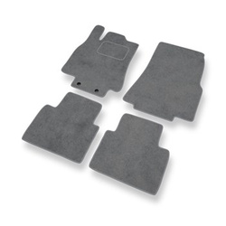 Tapis de Sol Velours adapté pour Mercedes-Benz Classe A W169 Hayon (2004-2012) - Premium tapis de voiture - gris