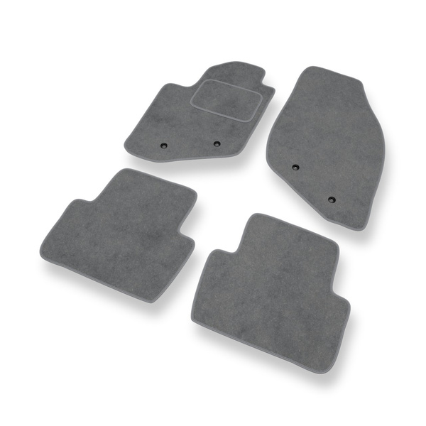Tapis de Sol Velours adapté pour Volvo XC70 I Crossover (2000-2007) - Premium tapis de voiture - gris