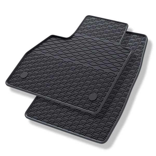 Tapis de sol en caoutchouc adapté pour Renault Kangoo II (2013-2021) - tapis de voiture - noir