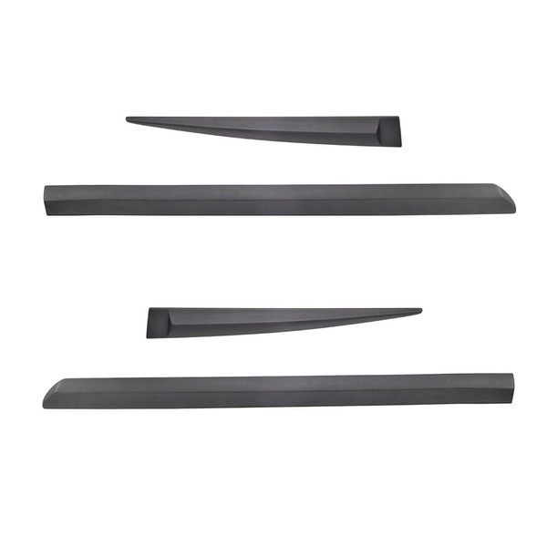 Plaques noires latérales de voiture Ford Fiesta VII Hayon (5 portes) - (2008-2017) - (longueur des protections: 1003mm; 537mm)