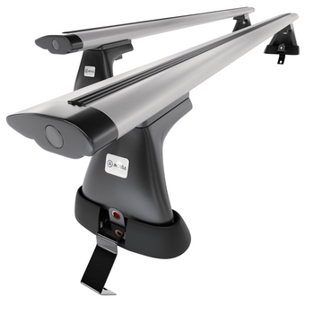 Barres de toit en aluminium adapté pour Skoda Fabia mk II Hayon (2007-2014) - Po