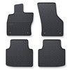 Tapis de sol en caoutchouc adapté pour Skoda Superb III (2015-2023) - tapis de voiture - noir