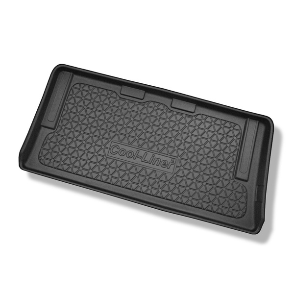 Tapis de coffre adapté pour Mercedes-Benz Viano Van (09.2003-05.2014) - bac de coffre - protection de coffre voiture - version longue (empattement 3.200 mm; longueur de l’auto 5.008 mm); derriere 3e rangée de sieges