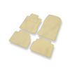 Tapis de Sol Velours adapté pour Mercedes-Benz Classe E W210 Break, Berline (1995-2003) - Premium tapis de voiture - beige