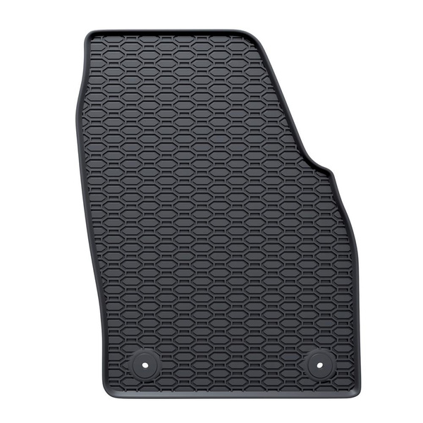 Tapis de sol en caoutchouc adapté pour Volkswagen Polo VI Hayon (2017-....) - tapis de voiture - noir - 4 pcs.