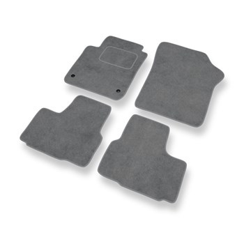 Tapis de Sol Velours adapté pour Skoda Citigo I (2011-2020) - Premium tapis de voiture - gris