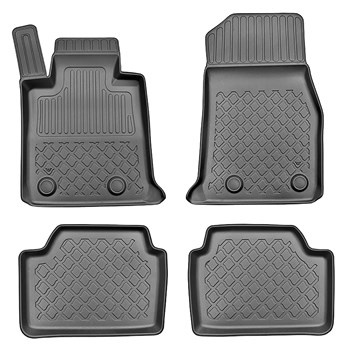 Tapis de sol en TPE adapté pour BMW 1 F21 Hayon (09.2012-06.2019) - tapis de voiture - noir