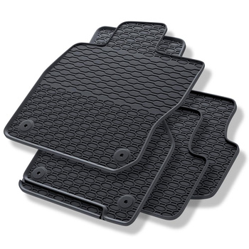 Tapis de sol en caoutchouc adapté pour Audi A3 8Y (2020-....) - tapis de voiture - noir