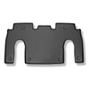Tapis de sol en TPE adapté pour Tesla Model X SUV (10.2016-....) - 6 sièges; II rangée - tapis de voiture - noir