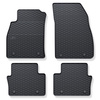 Tapis de sol en caoutchouc adapté pour Opel Insignia I (2008-2017) - tapis de voiture - noir