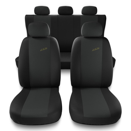 Housses de siège adaptées pour Audi Q3 I, II (2011-2019) - housse siege voiture universelles - couverture siege - X.R-G1