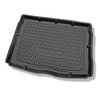 Tapis de coffre adapté pour Volkswagen Golf VI 5K Hayon (09.2008-09.2012) - bac de coffre - protection de coffre voiture - avec roue de secours taille normale et/ou entraînement 4 roues (4 Motion)
