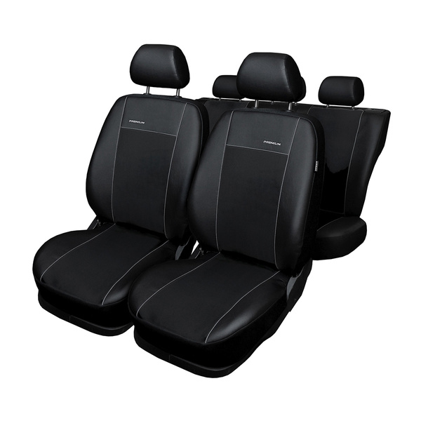 Housses de siège sur mesure adaptées pour Opel Corsa E Hayon (2014-2019) deuxième rangée - banquette complète - housse siege voiture - couverture siege - noir