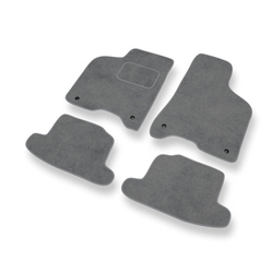 Tapis de Sol Velours adapté pour Volkswagen Lupo I Hayon (1998-2005) - Premium tapis de voiture - gris